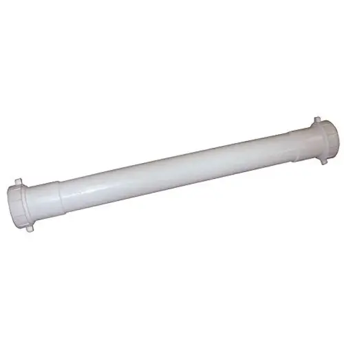 PVC Double Slip Joint Extension Tube, 1-1/4" x 16" PVC Double Slip Joint Extension Tube, 1-1/4" x 16"