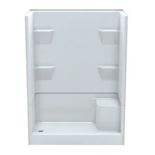 SHWR 4PC RIGHTSEAT 60X31X80WHITE SHWR 4PC RIGHTSEAT 60X31X80WHITE