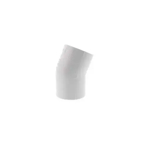 PVC 22.5 Degree Elbow, 1" Schedule 40, Hub x Hub PVC 22.5 Degree Elbow, 1" Schedule 40, Hub x Hub