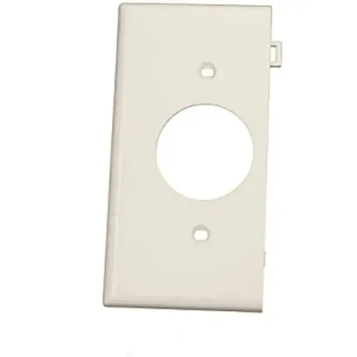 Sectional Receptacle Wallplate, Single Device Opening, Center Panel, White Sectional Receptacle Wallplate, Single Device Opening, Center Panel, White