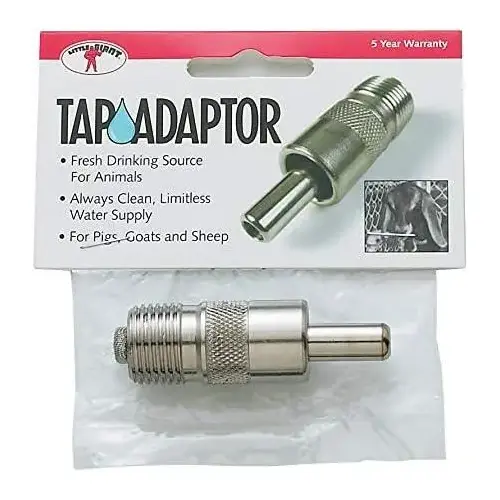 Farm Animal Self-Watering Tap Adapter, 1/2" Pipe Thread Farm Animal Self-Watering Tap Adapter, 1/2" Pipe Thread