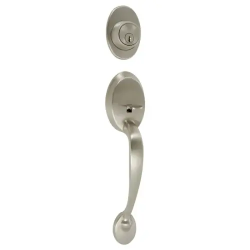 Colton Single Cylinder Entry Door Handleset, Satin Nickel, ANSI Grade 3 Colton Single Cylinder Entry Door Handleset, Satin Nickel, ANSI Grade 3