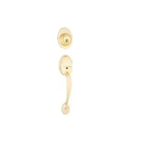 Colton Single Cylinder Handleset, 1" Throw Deadbolt, Bright Brass Colton Single Cylinder Handleset, 1" Throw Deadbolt, Bright Brass