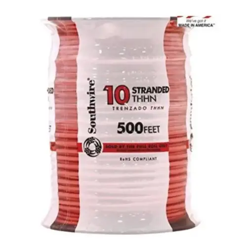 10 THHN STRAND WIRE 500FT ORANGE 10 THHN STRAND WIRE 500FT ORANGE