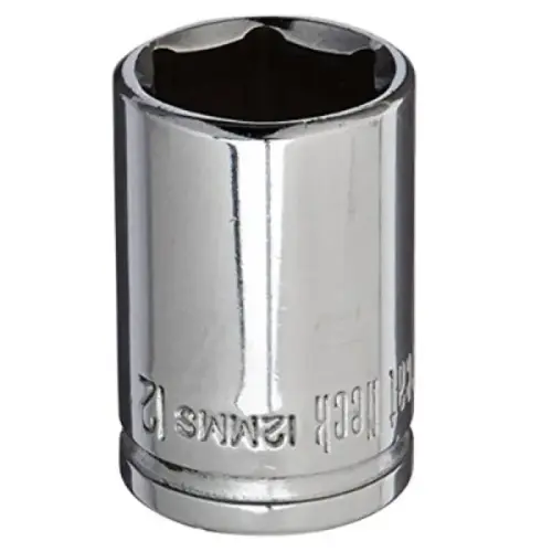 SOCKET 6PT 12MM 1/4IN DRIVE SOCKET 6PT 12MM 1/4IN DRIVE