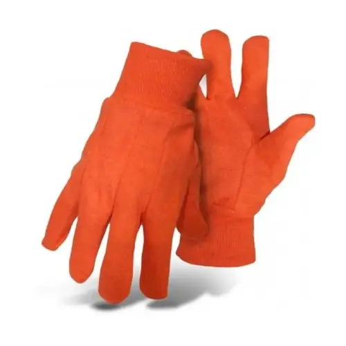 Cotton Jersey Work Gloves, Blaze Orange, Knit Wrist Cotton Jersey Work Gloves, Blaze Orange, Knit Wrist