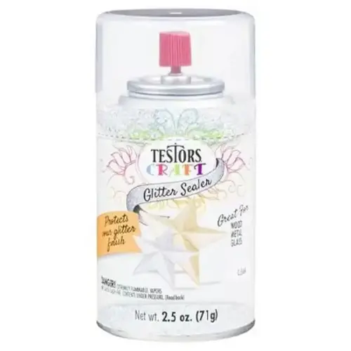 TESTORS GLITTER SEALER 3 OZ SPRAY TESTORS GLITTER SEALER 3 OZ SPRAY