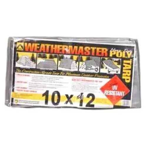 10 X 12 FT SILVER / BLACK POLY TARP 10 X 12 FT SILVER / BLACK POLY TARP