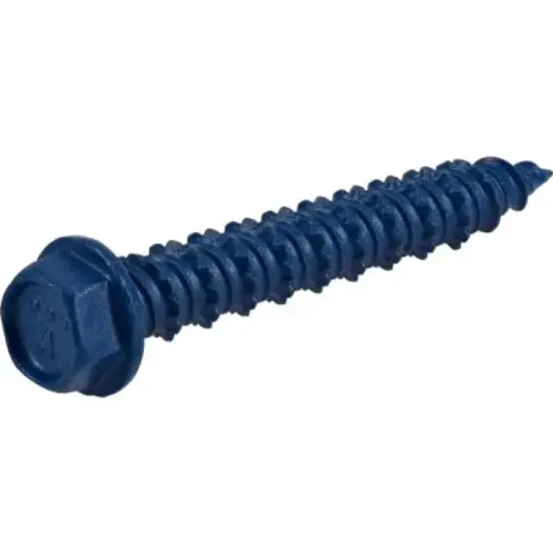 Power Pro Blue Hex Washer Head Concrete Screw, 1/4" x 1-3/4" Power Pro Blue Hex Washer Head Concrete Screw, 1/4" x 1-3/4"