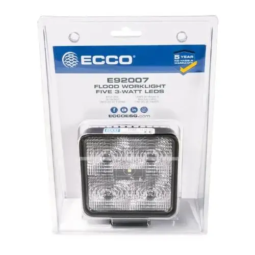 WORK LAMP 5 LED SQUARE FLOOD 12-24 V WORK LAMP 5 LED SQUARE FLOOD 12-24 V