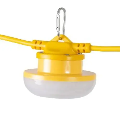 Temporary LED Light Stringer, 100 ft, 10 Lights, 16000 Lumens, 5000K Temporary LED Light Stringer, 100 ft, 10 Lights, 16000 Lumens, 5000K