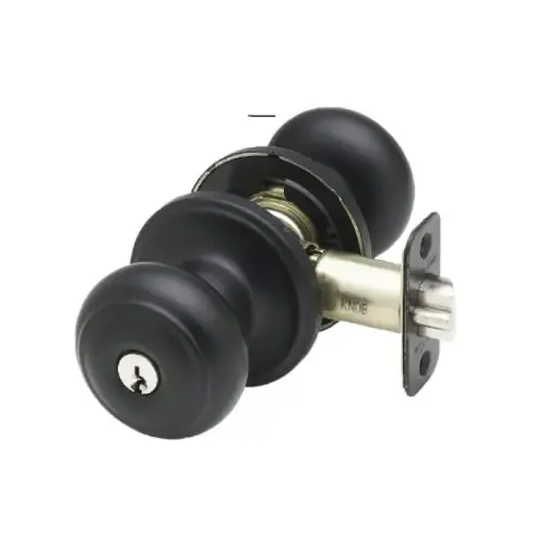 COLONIAL ENTRY KNOB- BLACK COLONIAL ENTRY KNOB- BLACK