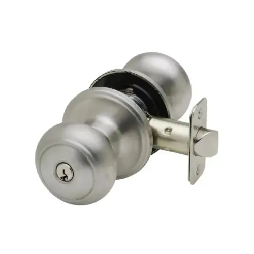 COLONIAL ENTRY KNOB- SATIN STAINLESS COLONIAL ENTRY KNOB- SATIN STAINLESS