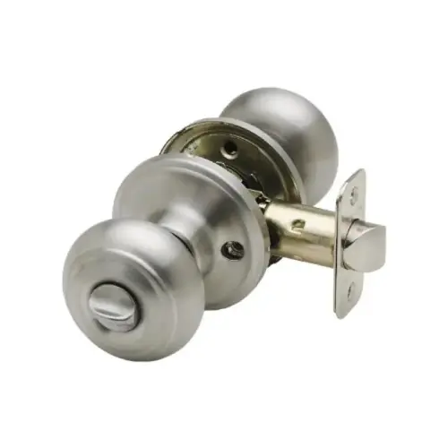 COLONIAL PRIVACY KNOB-SATIN STAIN COLONIAL PRIVACY KNOB-SATIN STAIN