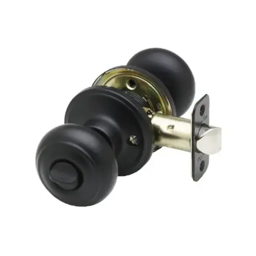 COLONIAL PRIVACY KNOB-BLACK COLONIAL PRIVACY KNOB-BLACK