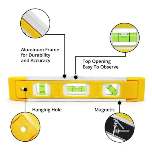 9 INCH MAGNETIC TORPEDO LEVEL 9 INCH MAGNETIC TORPEDO LEVEL