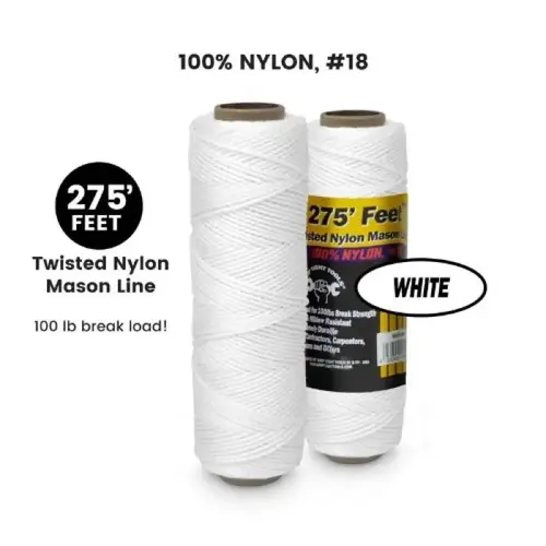 100% NYLON MASON LINE WHITE 100% NYLON MASON LINE WHITE