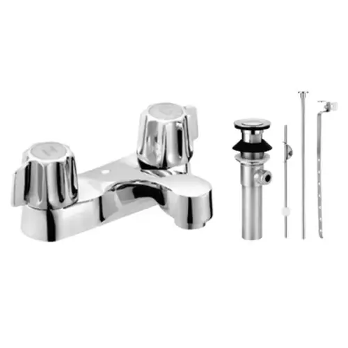 2 HANDLE LAVATORY FAUCET WITH BRASS POP UP 2 HANDLE LAVATORY FAUCET WITH BRASS POP UP