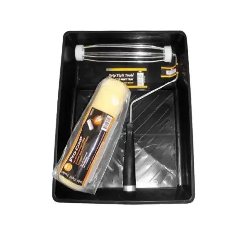 9 INCH 3 PIECE PLASTIC PAINT TRAY SET 9 INCH 3 PIECE PLASTIC PAINT TRAY SET