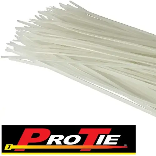 Light-Duty Cable Tie, 8.1", Natural, Pack of 100 Light-Duty Cable Tie, 8.1", Natural, Pack of 100