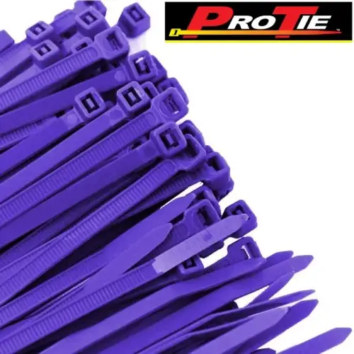 8 Inch Purple Standard Duty Cable Tie, Pack of 100 8 Inch Purple Standard Duty Cable Tie, Pack of 100