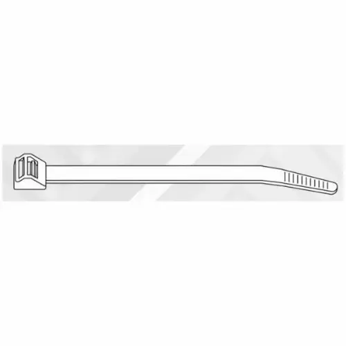 7" Vertical ID Natural Nylon Cable Tie, Pack of 25 7" Vertical ID Natural Nylon Cable Tie, Pack of 25