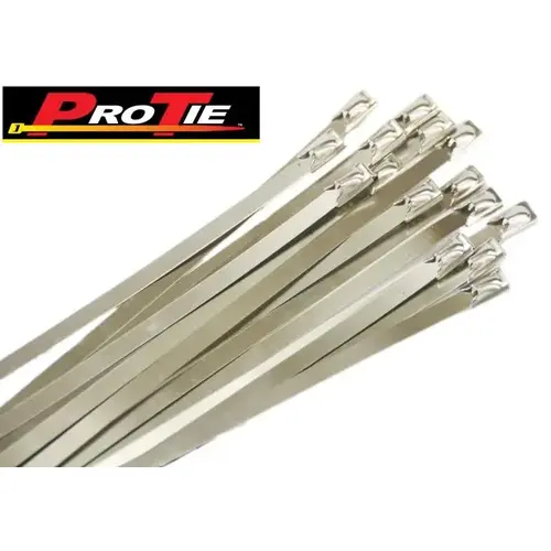 Stainless Steel Cable Tie, 14.2" Long, 5/16" Wide, Pack of 5 Stainless Steel Cable Tie, 14.2" Long, 5/16" Wide, Pack of 5