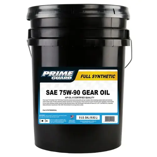 Fully Synthetic Gear Oil, SAE 75W-90, 5-Gallon Pail Fully Synthetic Gear Oil, SAE 75W-90, 5-Gallon Pail