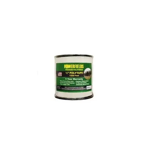 Electric Fence Polytape, 1/2" x 660 ft, White Electric Fence Polytape, 1/2" x 660 ft, White