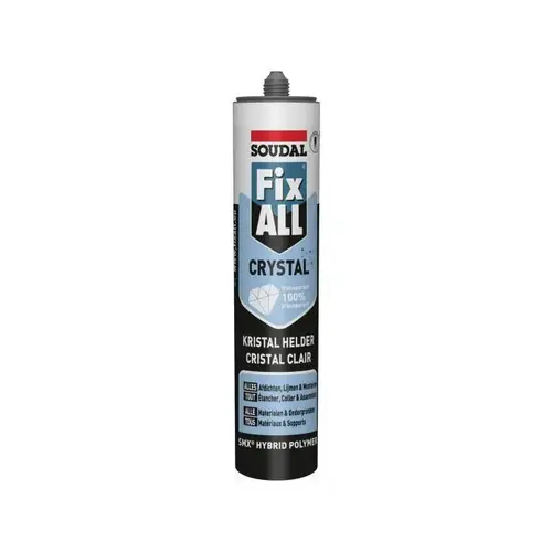 Hybrid Polymer Sealant and Adhesive, Fix ALL Crystal, 9.8 oz Hybrid Polymer Sealant and Adhesive, Fix ALL Crystal, 9.8 oz