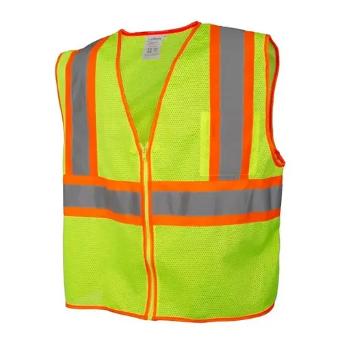 High-Visibility Safety Vest, Type R, Class 2, Lime, 6X-Large High-Visibility Safety Vest, Type R, Class 2, Lime, 6X-Large