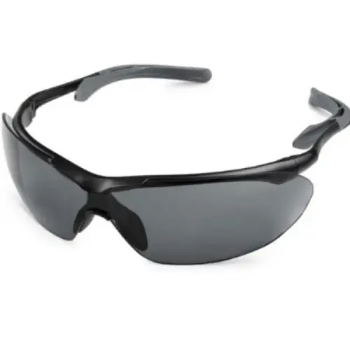 SAFETY GLASSES - GRAY LENS/BLACK FRAME SAFETY GLASSES - GRAY LENS/BLACK FRAME