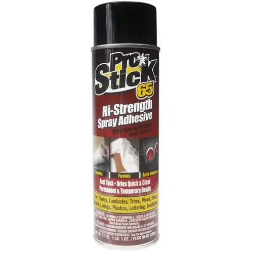 PRO STICK 65 WEB SPRAY ADHESIVE 17 OZ PRO STICK 65 WEB SPRAY ADHESIVE 17 OZ