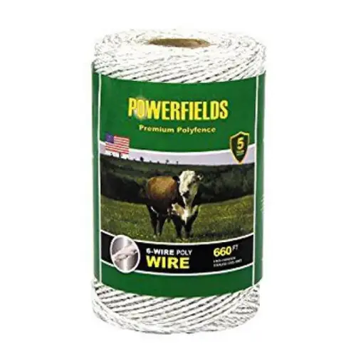 Polywire, 6 Conductors, 660 ft, White Polywire, 6 Conductors, 660 ft, White