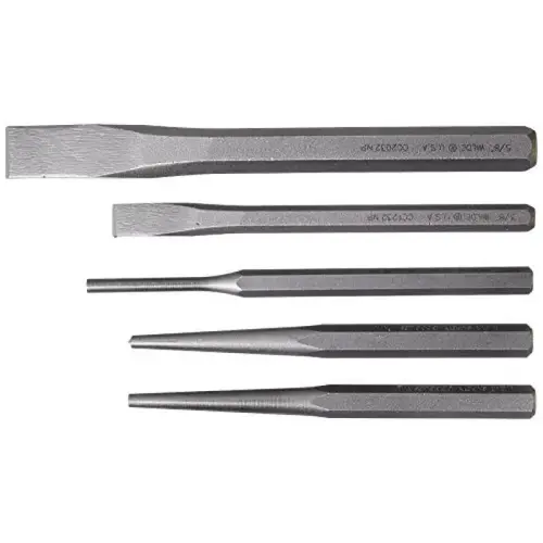 SET 5-PC PUNCH AND CHISEL SET 5-PC PUNCH AND CHISEL