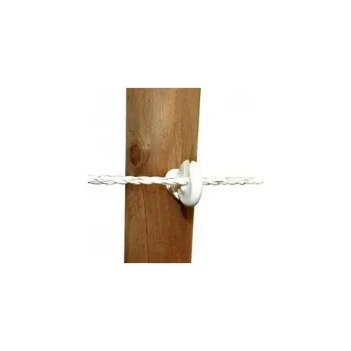 Screw-in Electric Fence Insulator, For Wood Posts, White, Pack of 10 Screw-in Electric Fence Insulator, For Wood Posts, White, Pack of 10