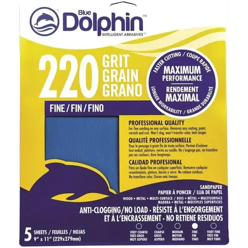 220G SANDPAPER 5PK 220G SANDPAPER 5PK
