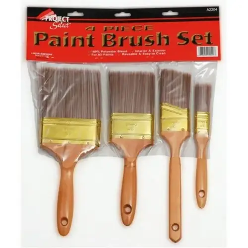 A2204 4 PIECE POLYESTER BRUSH SET A2204 4 PIECE POLYESTER BRUSH SET
