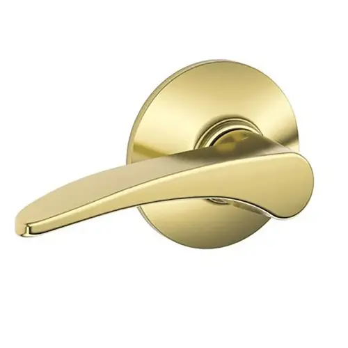 Manhattan Lever Passage Lock with 16080 Latch and 10027 Strike Bright Brass Finish Manhattan Lever Passage Lock with 16080 Latch and 10027 Strike Bright Brass Finish