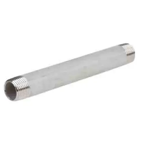 Pipe Nipple, 1-1/2" x 4", Schedule 40, 304 Stainless Steel Pipe Nipple, 1-1/2" x 4", Schedule 40, 304 Stainless Steel