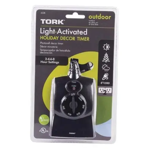 TORK Outdoor Plug-In Photocontrol Timer, 125V 15A TORK Outdoor Plug-In Photocontrol Timer, 125V 15A