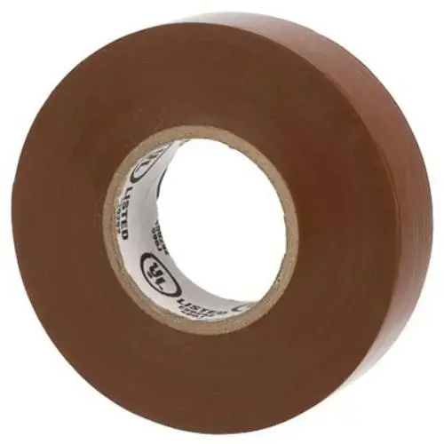 General Use Vinyl Electrical Tape, 7 mil, 3/4" x 60 ft, Brown General Use Vinyl Electrical Tape, 7 mil, 3/4" x 60 ft, Brown