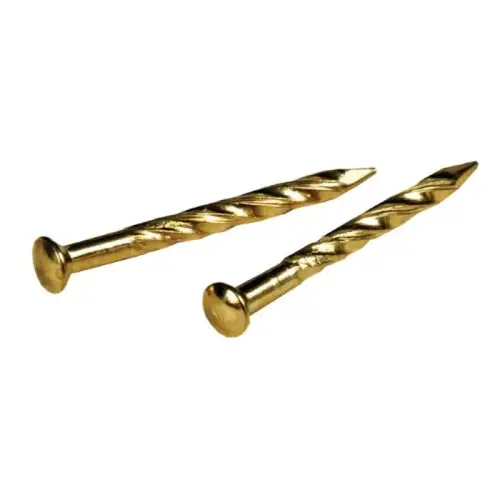 Trim Nail, 7/8", Brass Plated, 1 oz Trim Nail, 7/8", Brass Plated, 1 oz