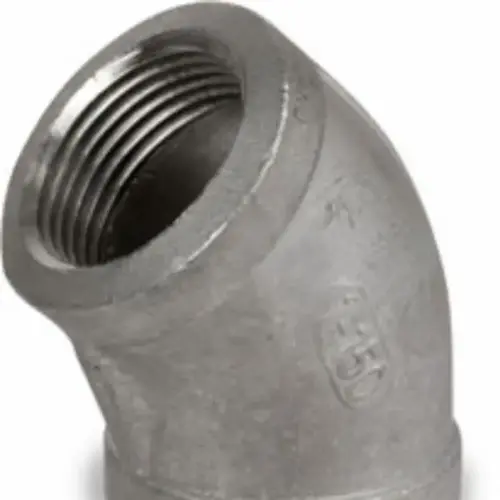 Pipe Elbow, 45 Degree, 1/8" NPT, Class 150, 304 Stainless Steel Pipe Elbow, 45 Degree, 1/8" NPT, Class 150, 304 Stainless Steel