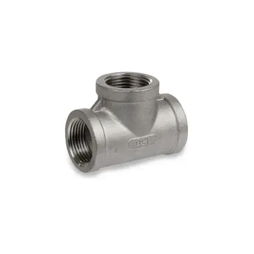 Pipe Tee, 1/8" NPS, Class 150, 304 Stainless Steel Pipe Tee, 1/8" NPS, Class 150, 304 Stainless Steel