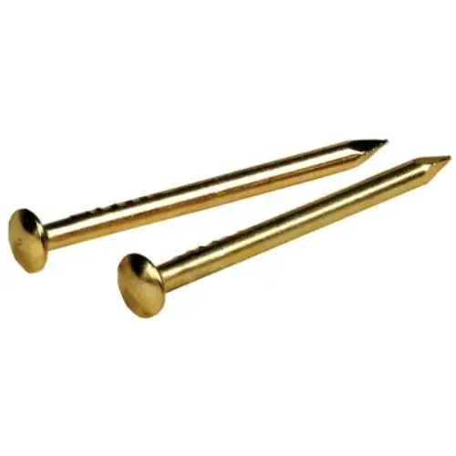 Escutcheon Pin, 1" Length, 16 Gauge, Brass-Plated, 1.5 oz Escutcheon Pin, 1" Length, 16 Gauge, Brass-Plated, 1.5 oz