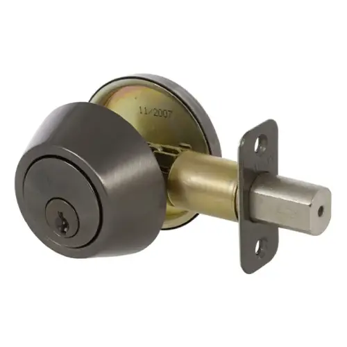 200 Series Single Cylinder Deadbolt, 1" Throw, Grade 3, Antique Nickel 200 Series Single Cylinder Deadbolt, 1" Throw, Grade 3, Antique Nickel