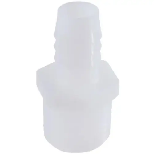 Nylon Male Adapter, 1/4" NPT Male x 3/8" Tube Nylon Male Adapter, 1/4" NPT Male x 3/8" Tube