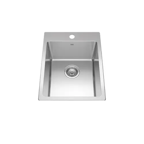 Brookmore 16" x 21" Drop-in 18-Gauge Single Bowl Bar Sink Brookmore 16" x 21" Drop-in 18-Gauge Single Bowl Bar Sink