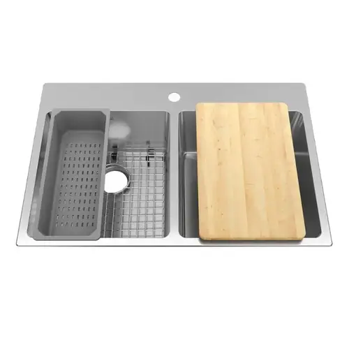 Kindred Double Bowl Hand Fabricated Stainless Steel Workstation Kitchen Sink Kindred Double Bowl Hand Fabricated Stainless Steel Workstation Kitchen Sink
